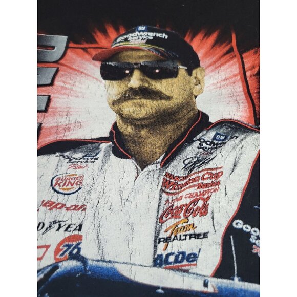 Chase Authentics Dale Earnhardt #3 INTIMIDATOR NASCAR Racing T Shirt Front Back - Picture 8 of 10